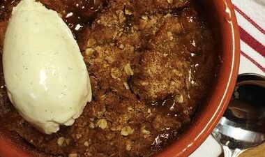 apple bourbon crisp